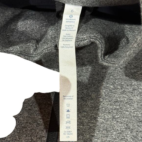 Lululemon Women's Size 6 Going Places Jacket Heathered Speckled Black Zip Up - Picture 4 of 9